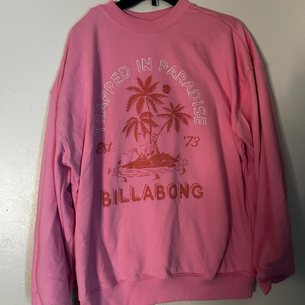 Billabong Pink Graphic Sweatshirt